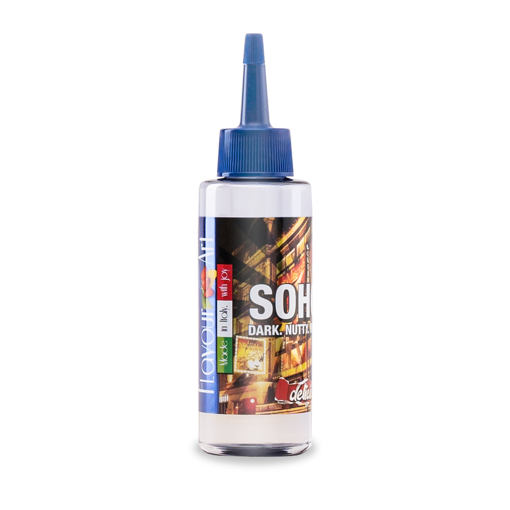 MIX & SHAKE 100ML - SOHO (ΣΚΟΥΡΟΣ ΚΑΠΝΟΣ & ΨΗMENOI ΞΗΡΟΙ ΚΑΡΠΟΙ)