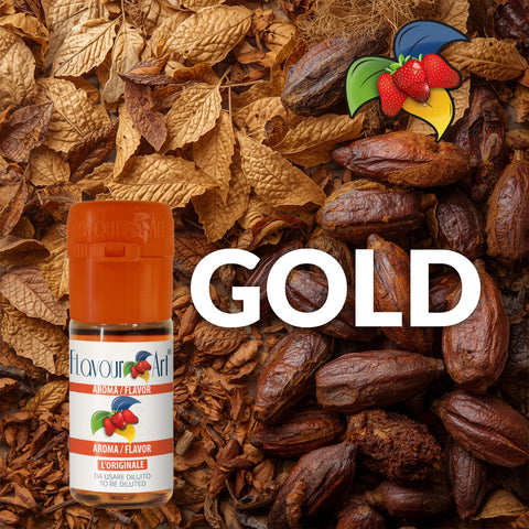 GOLD - ΑΝΑΤΟΛΙΤΙΚΟΣ ΚΑΠΝΟΣ & ΚΑΚΑΟ (10ML DIY ΣΥΜΠΥΚΝΩΜΕΝΟ ΑΡΩΜΑ)