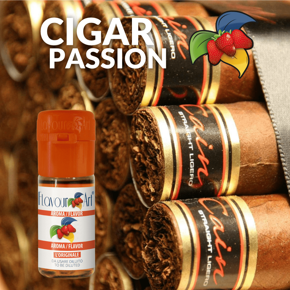 CIGAR PASSION - ΠΟΥΡΟ (10ML DIY ΣΥΜΠΥΚΝΩΜΕΝΟ ΑΡΩΜΑ)