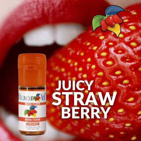 JUICY STRAWBERRY - ΖΟΥΜΕΡΗ ΦΡΑΟΥΛΑ (10ML DIY ΣΥΜΠΥΚΝΩΜΕΝΟ ΑΡΩΜΑ)